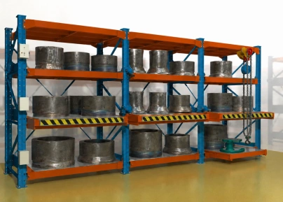 Стеллажи с выкатными платформами до 2000 кг